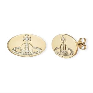 Vivienne Westwood Mini Bas Relief Earrings In Dustbag